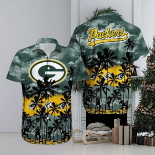 Green Bay Packers Palm Tree Design NFL Hawaiian Shirt, Packers Shirt