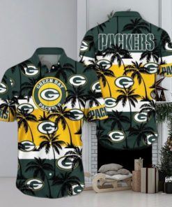 Green Bay Packers Palm Tree Pattern Hawaiian shirt, Green Bay Packers Gear