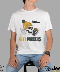 Green Bay Packers Skeleton Dead Inside But Packers Logo Christmas Shirt