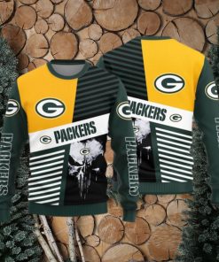 Green Bay Packers Skull Pattern Ugly Christmas Sweater