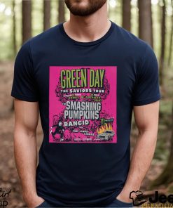 Green Day The Saviors Tour With The Smashing Pumpkins And More At Petco Park September 28th 2024 Unisex T Shirt