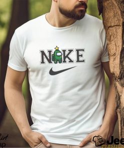 Green Imposter Among Us Nike Logo Christmas 2023 Shirt