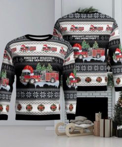 Greensboro, North Carolina, Pinecroft Sedgefield Fire Department Christmas Ugly Sweater 3D Gift For Men And Women