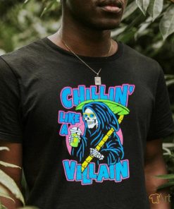 Grim reaper chillin’ like a villain shirt