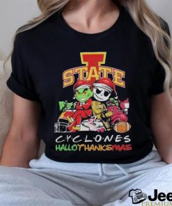 Grinch And Jack Skellington Friends Cyclones Hallothanksmas Shirt