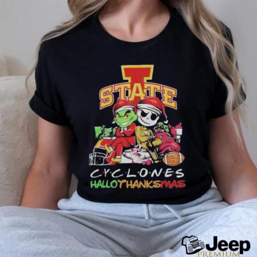 Grinch And Jack Skellington Friends Cyclones Hallothanksmas Shirt