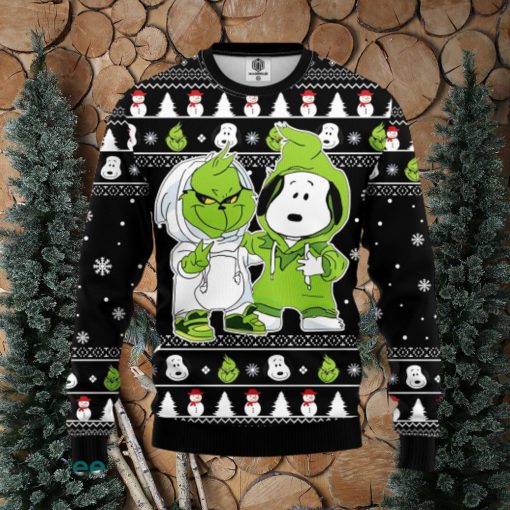 Grinch And Snoopy Ugly Christmas Sweater Amazing Gift Men And Women Christmas Gift