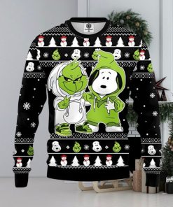 Grinch And Snoopy Ugly Christmas Sweater Xmas 3D Printed Christmas Sweater Gift