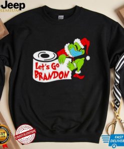 Grinch Biden Let's Go Brandon Toilet Paper Anti Biden Christmas Shirt