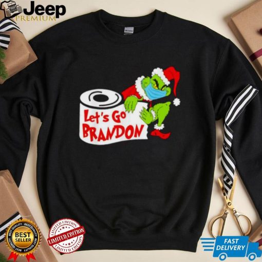 Grinch Biden Let’s Go Brandon Toilet Paper Anti Biden Christmas Shirt