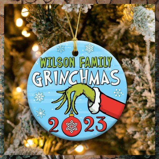 Grinch Hand Christmas Ornament 2023, Christmas Gift