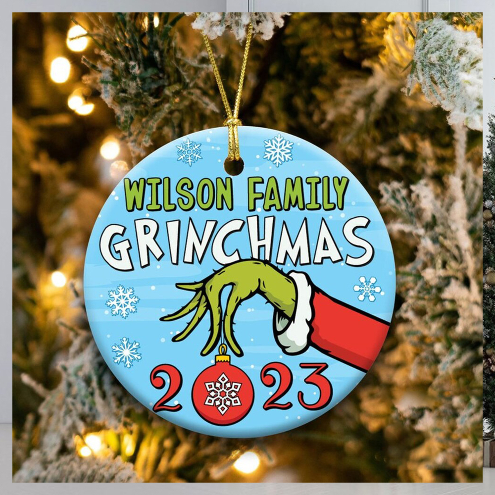 Grinch Hand Christmas Ornament