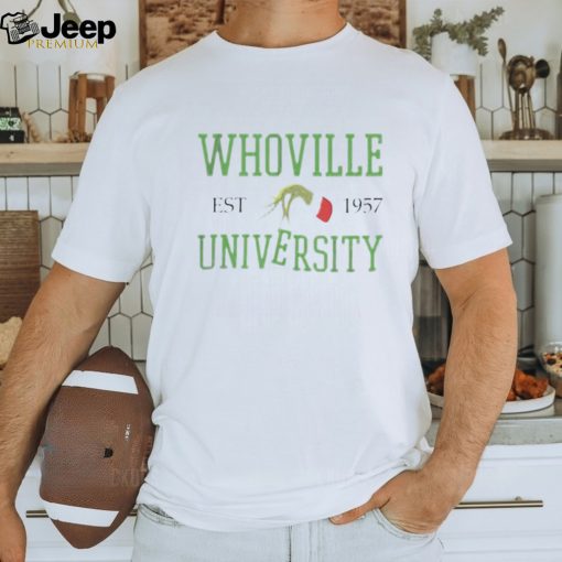 Grinch Hand Whoville University EST 1957 Shirt