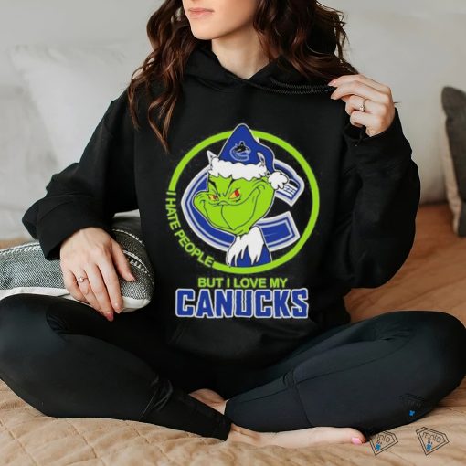 Grinch I Hate People But I Love My Vancouver Canucks T Shirt