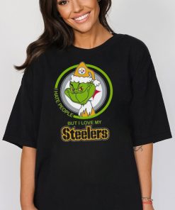 Grinch I hate people but I love my Steelers shirt