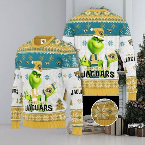 Grinch Jacksonville Jaguars 3D Ugly Christmas Sweater