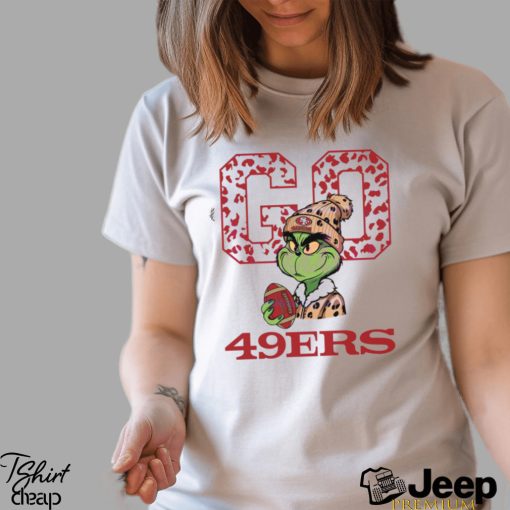 Grinch Leopard Go 49ers Football Shirt