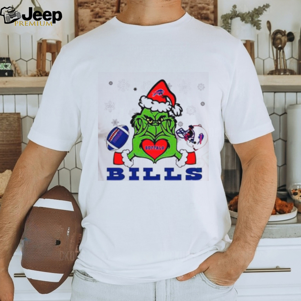 Grinch Love Buffalo Bills Football Helmet Shirt teejeep