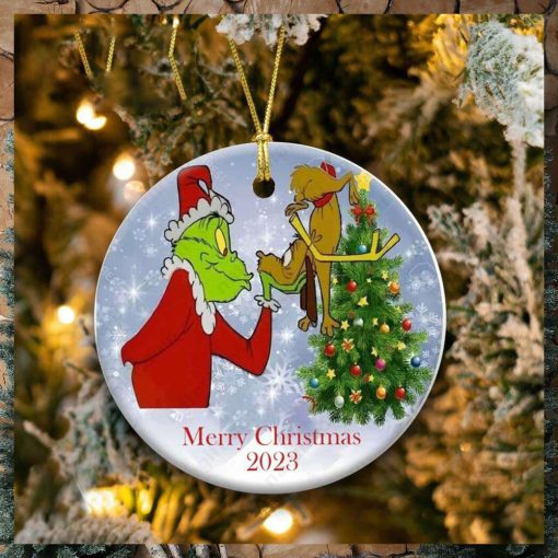 Grinch Love Dog Christmas Ornament Whoville Xmas Tree Decoration