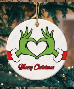 Grinch Love Xmas Merry Christmas Grinch Ornament Tree Decoration