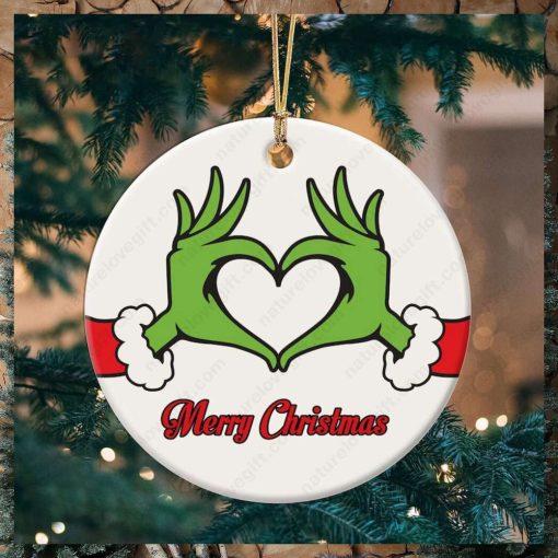 Grinch Love Xmas Merry Christmas Grinch Ornament Tree Decoration