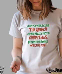 Grinch Merry Christmas Quotes Shirt