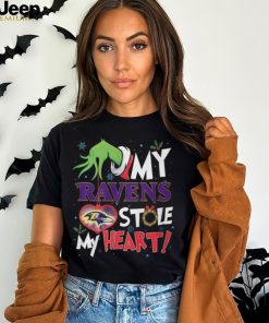 Grinch My Baltimore Ravens Stole My Heart Football T Shirt