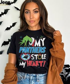 Grinch My Carolina Panthers Stole My Heart Football T Shirt