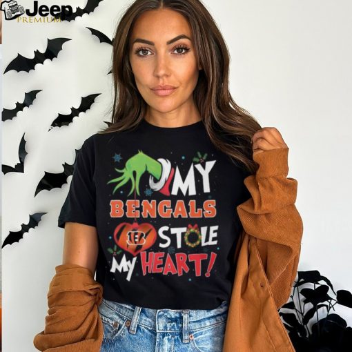 Grinch My Cincinnati Bengals Stole My Heart Football T Shirt