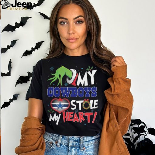 Grinch My Dallas Cowboys Stole My Heart Football T Shirt