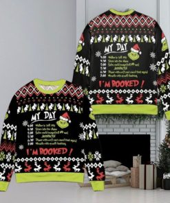 Grinch My Day I’m Booked Christmas Sweater