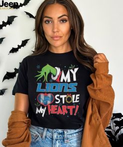 Grinch My Detroit Lions Stole My Heart Football T Shirt