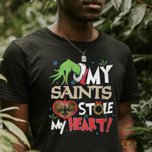 Grinch My Heart New Orleans Football Shirt