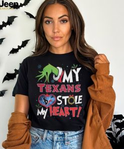 Grinch My Houston Texans Stole My Heart Football T Shirt