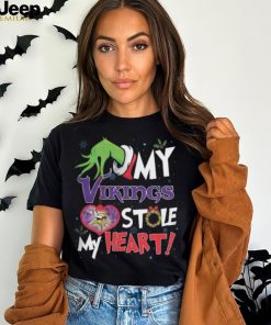 Grinch My Minnesota Vikings Stole My Heart Football T Shirt