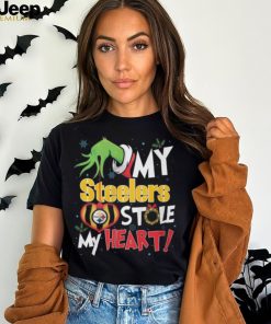 Grinch My Pittsburgh Steelers Stole My Heart Football T Shirt