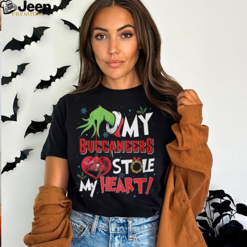 Grinch My Tampa Bay Buccaneers Stole My Heart Football T Shirt