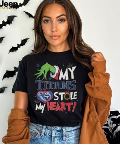 Grinch My Tennessee Titans Stole My Heart Football T Shirt