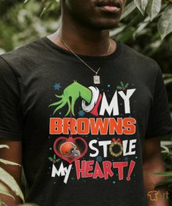 Grinch My heart Cleveland Football Shirt