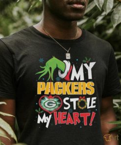 Grinch My heart Green Bay Football Shirt