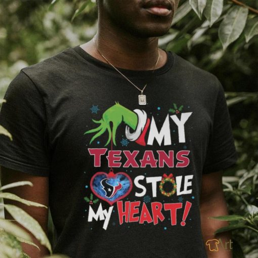 Grinch My heart Houston Football Shirt