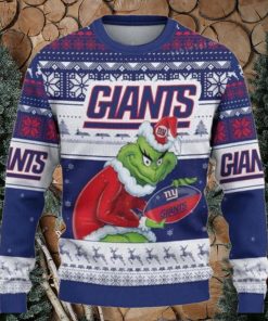 Grinch New York Giants Ugly Christmas Sweaters