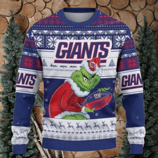 Grinch New York Giants Ugly Christmas Sweaters