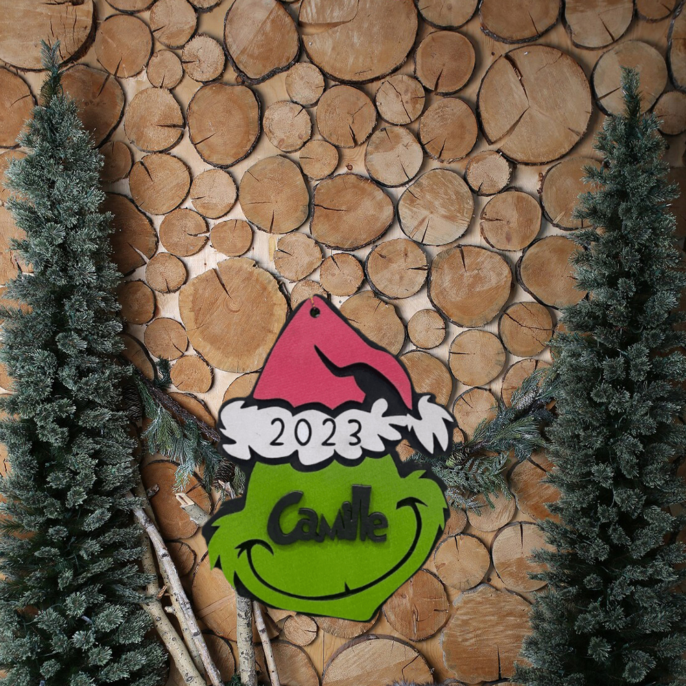 Merry Grinchmas - Personalized Christmas Gifts Custom Ornament For