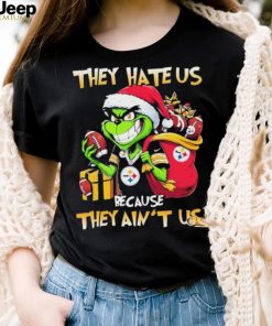 Grinch Santa Claus Christmas They Hate Us Because They Ain’t Us Pittsburgh Steelers Shirt