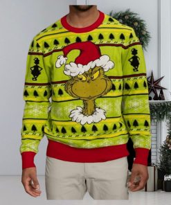 Grinch Santa Hat Ugly Christmas Sweater