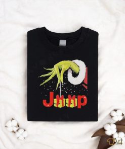 Grinch Santa Hug Gift Box Jeep Merry Christmas Shirt