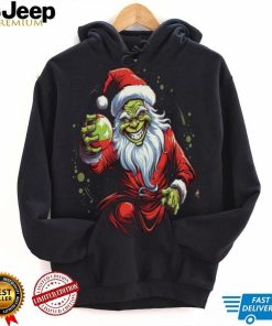 Grinch Santa Shirt, Unique Christmas Grinch Face Gift