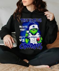 Grinch Santa they hate us because they ain’t us Dallas Cowboys shirt