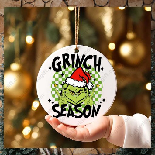 Grinch Season Grinchmas In My Grinches Era Grinch Christmas Ornament